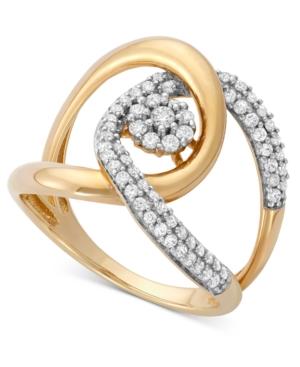 Wrapped In Love Diamond Interlocking Ring (1/2 Ct. T.w.) In 14k Gold