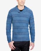 Lucky Brand Men's Textured Stripe Pullover Sweater