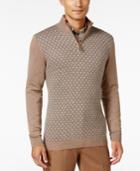 Tasso Elba Men's Pattern Quarter-zip Sweater, Only At Macy's