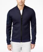 Calvin Klein Men's Lightweight Faux-leather-trim Jacket
