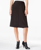 Maison Jules Button-detail A-line Skirt, Only At Macy's