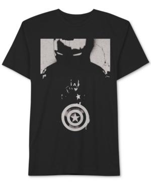 Jem Men's Captain America Stencil T-shirt