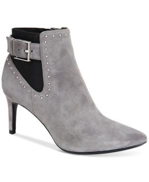 Calvin Klein Women's Jozie Studded Pointed Toe Booties Women's Shoes