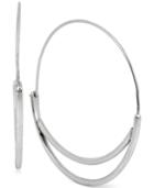 Kenneth Cole New York Silver-tone Cut-out Hoop Earrings