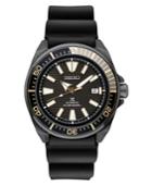 Seiko Men's Automatic Prospex Diver Black Silicone Strap Watch 44mm