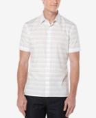 Perry Ellis Men's Horizontal-stripe Short-sleeve Shirt