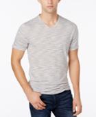 Alfani Men's Premium Stripe V-neck T-shirt, Created For Macy's