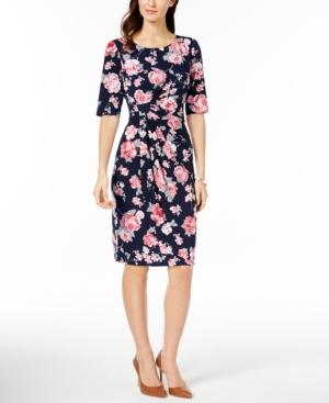 Connected Floral-print Sarong Dress