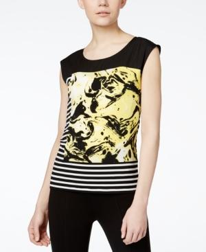 Calvin Klein Sleeveless Multi-print Top