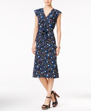 Tommy Hilfiger Cap-sleeve Floral-print Shift Dress