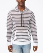 Guess Men's Striped Mesh Hoodie