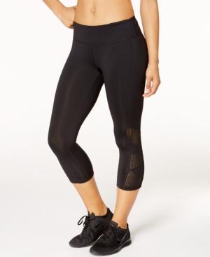 Ideology Mesh-trim Cropped Leggings, Only At Macy's