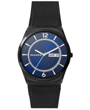 Skagen Men's Melbye Black Stainless Steel Mesh Bracelet Watch 40mm