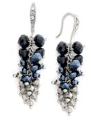 Inc International Concepts Earrings, Silver-tone Mini Cascade Bead Drop Earrings