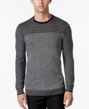 Alfani Collection Men's Stripe Rack-stitch Sweater, Classic Fit