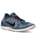 Nike Men's Free 4.0 Flyknit Running Sneakers From Finish Line