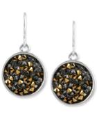 Kenneth Cole New York Two-tone Faceted Bead Round Drop Earrings