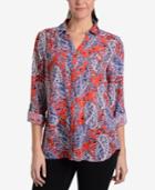 Ny Collection Paisley-print Blouse