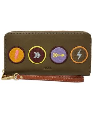 Fossil Emma Large Zip Clutch Wallet