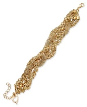 Thalia Sodi Gold-tone Mixed-chain Torsade Bracelet, Only At Macy's