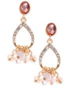 Lonna & Lilly Gold-tone Pink Crystal Shaky Drop Earrings