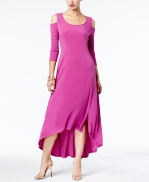 Ny Collection Cold-shoulder High-low Dress