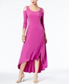 Ny Collection Cold-shoulder High-low Dress