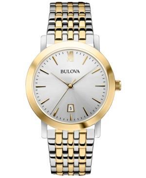 Bulova Unisex Two-tone Stainless Steel Bracelet Watch 38mm 98b221