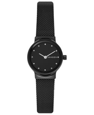 Skagen Women's Freja Black Stainless Steel Mesh Bracelet Watch 26mm