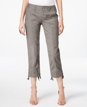 Inc International Concepts Curvy-fit Cargo Capri Pants, Only At Macy's