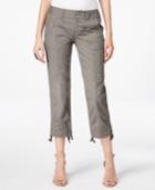 Inc International Concepts Curvy-fit Cargo Capri Pants, Only At Macy's