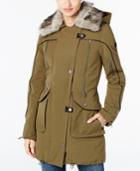 Lucky Brand Faux-fur-trim Piped Parka