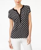 Inc International Concepts Split-neck T-shirt, Only At Macy's