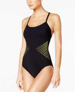 Profile By Gottex Sport Cutting Edge Neon One-piece Swimsuit Women's Swimsuit