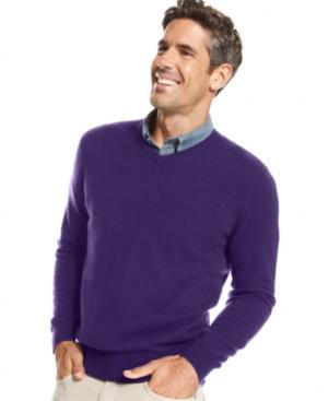 Club Room Big And Tall Cashmere V-neck Sweater