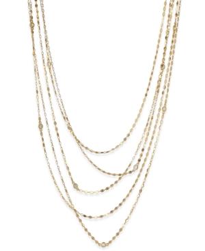 Kate Spade New York Gold-tone Crystal-embellished Multi-strand Layer Necklace