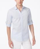 Calvin Klein Men's Classic-fit Seersucker Chambray Shirt
