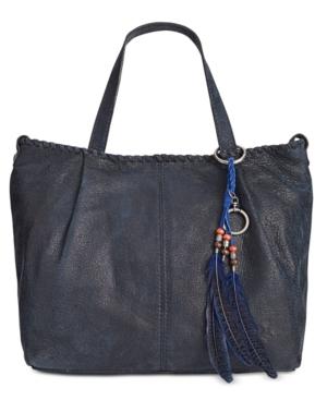 Patricia Nash Heavy Stitch Acid Wash Zola Satchel