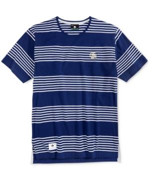 Lrg Men's Shipwreck Stripe Drop-tail Cotton T-shirt