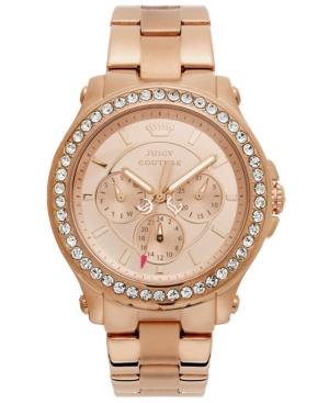 Juicy Couture Watch, Women's Pedigree Rose Gold-tone Stainless Steel Bracelet 38mm 1901050