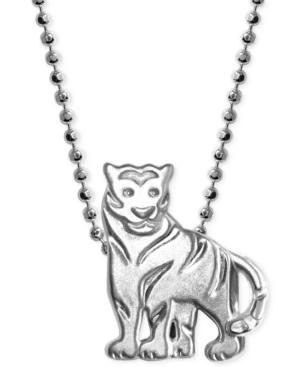 Little Tiger Zodiac Pendant Necklace In Sterling Silver