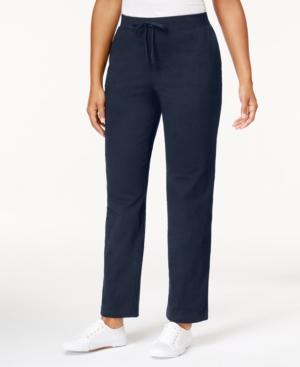 Karen Scott Petite Drawstring Pull-on Pants, Created For Macy's