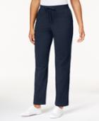 Karen Scott Petite Drawstring Pull-on Pants, Created For Macy's