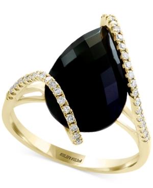 Eclipse By Effy Onyx & Diamond (1/5 Ct. T.w.) Ring In 14k Gold