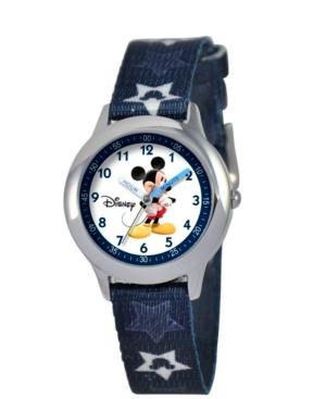 Disney Mickey Mouse Boys' Stainless Steel Time Teacher Watch
