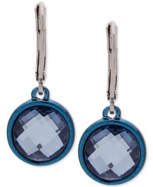 Anne Klein Two-tone Stone Drop Earrings