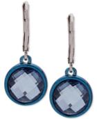 Anne Klein Two-tone Stone Drop Earrings