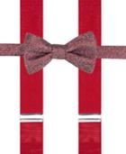 Alfani Men's Mars Speckled Pre-tied Bow Tie And Suspender Set, Only At Macy's