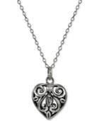 Giani Bernini Filigree Heart Pendant Necklace In Sterling Silver, Only At Macy's