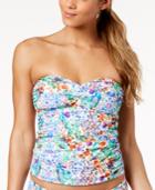 La Blanca Eden Bandeau Tummy-control Tankini Top Women's Swimsuit